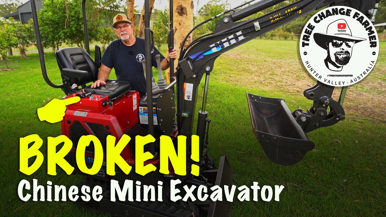 Fixing a BROKEN Chinese Mini Excavator (Broken Throttle Lever) #miniexcavator  #uhimachinery