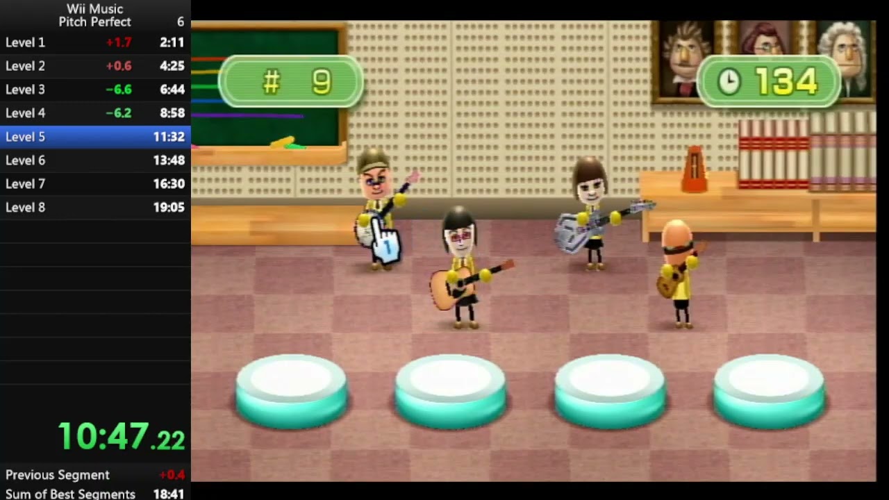 Wii Music - Pitch Perfect in 18:55 (old PB)