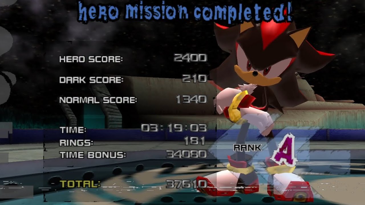 GUN Fortress (Hero) SPEEDRUN in 3:19.03 | Shadow the Hedgehog Reloaded 1.0