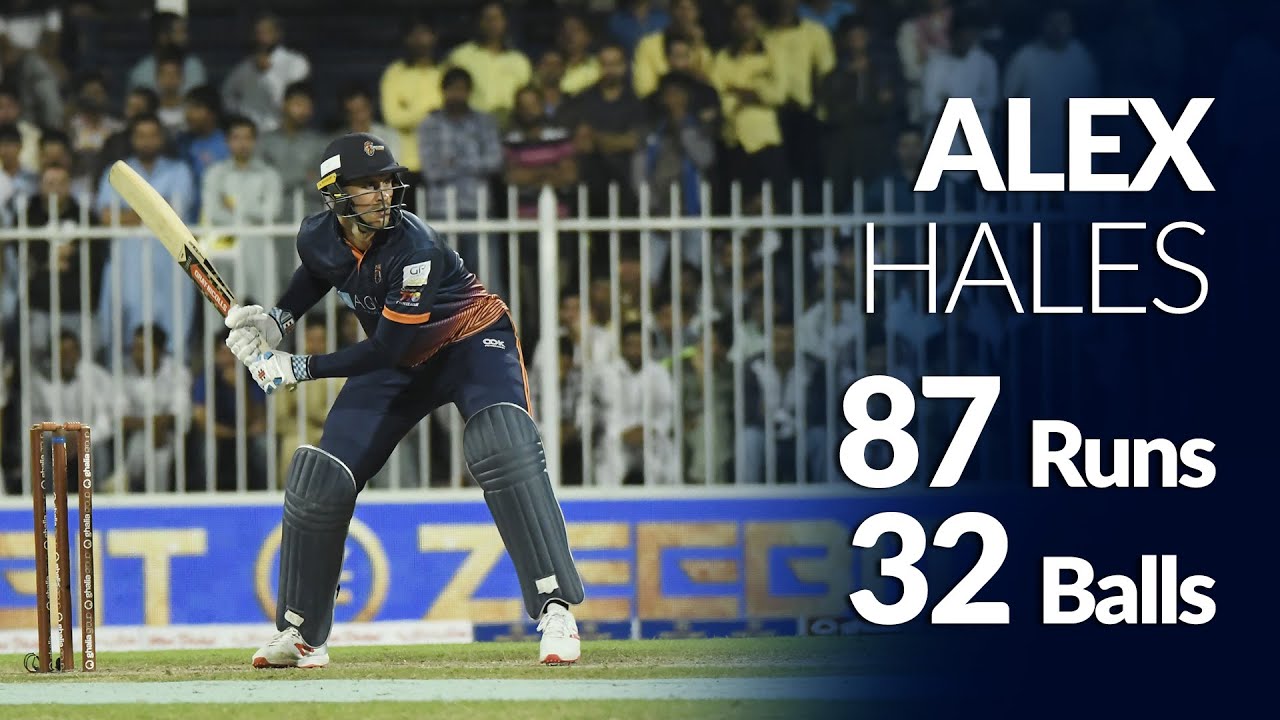 Alex Hales unbeaten 87 from 32 balls