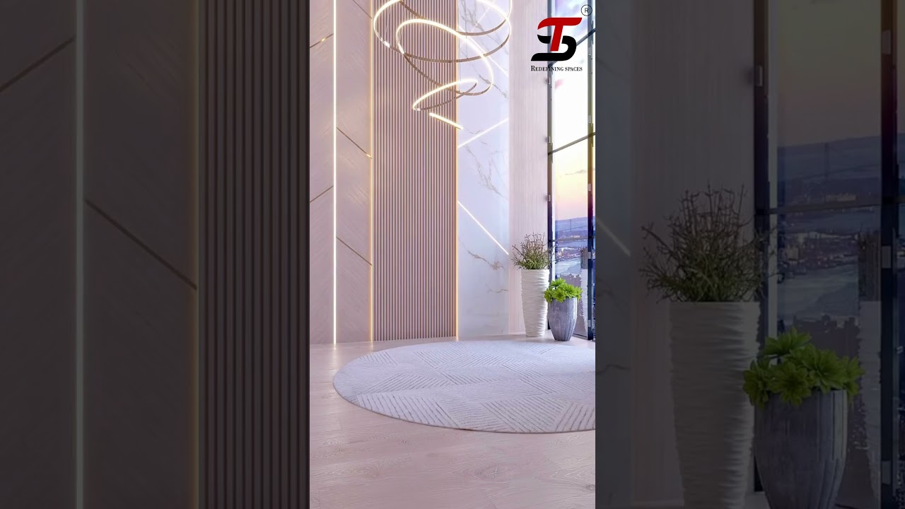 Living Room Wall Design Ideas With ST Louvers