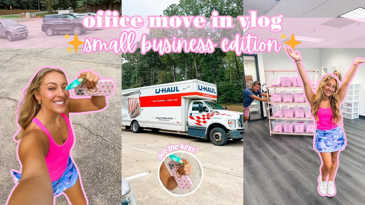 ✨OFFICE MOVE IN VLOG✨ New Small Business Office!