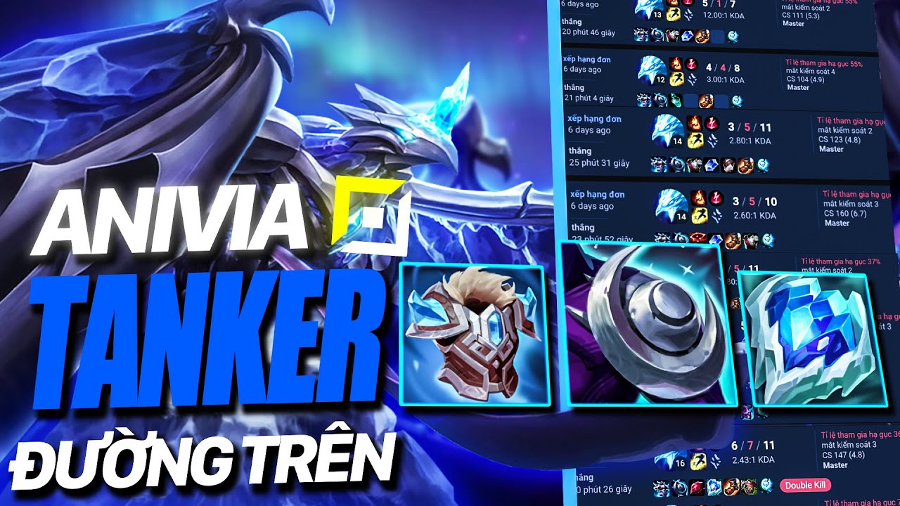 PHÂN TÍCH ANIVIA GIÁP VAI NGUYỆT THẦN TOP (FULL TANK) CỦA CAO THỦ ANIVIA HÀN | HTP REACTION