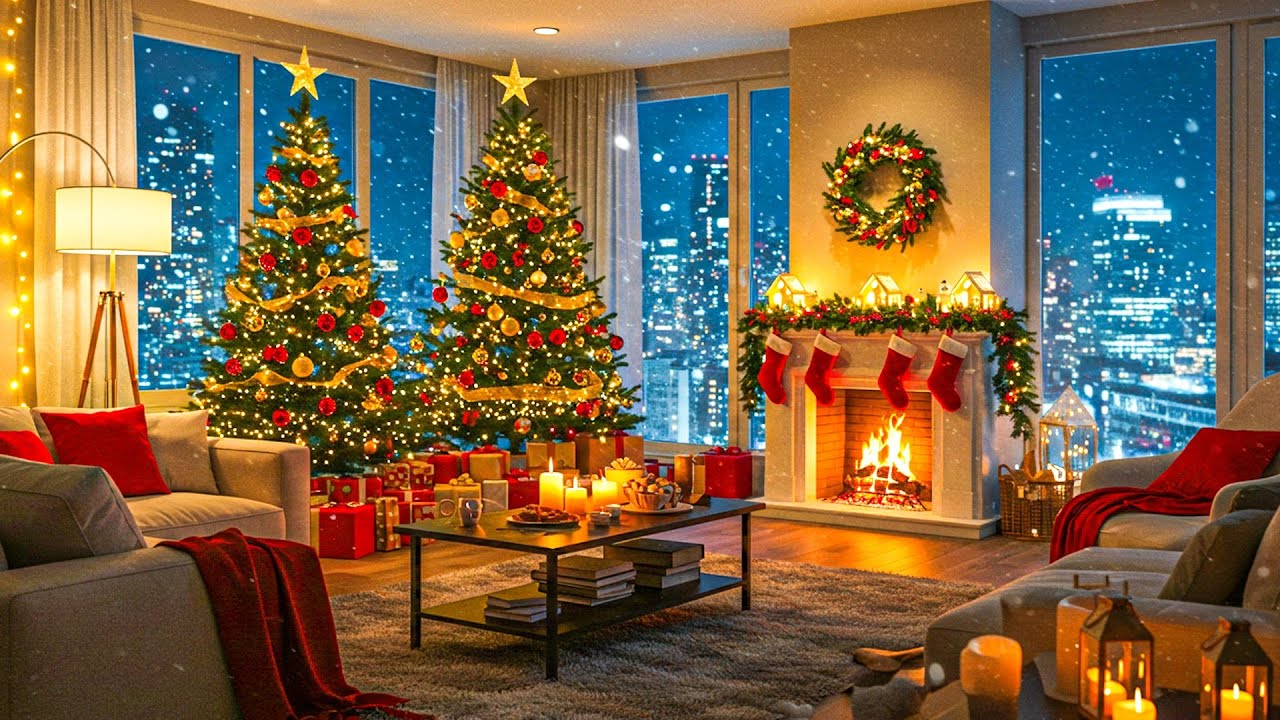 Soft Christmas Background Music 🎵 Study, Read, or Sleep