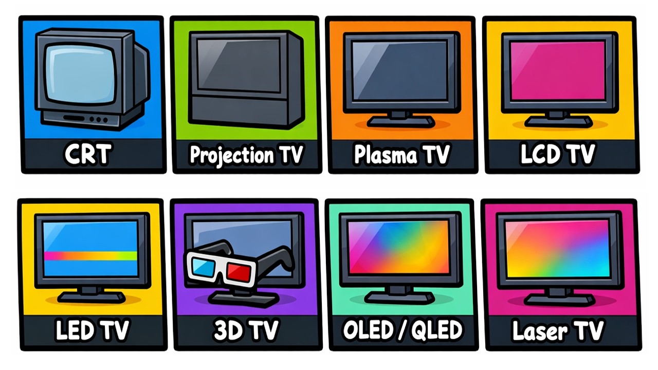 Every TV Screen TYPE Explained in 11 Minutes!