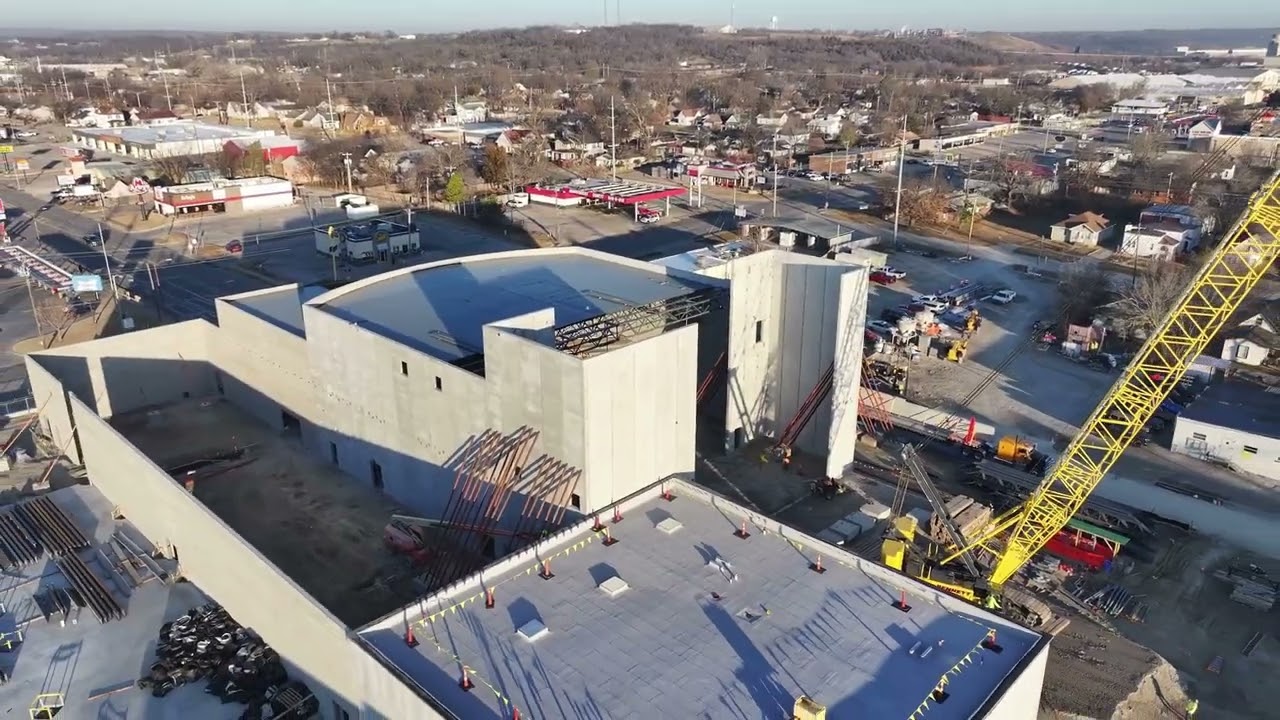 Drone Video of Sapulpa High School Construction - Feb. 9, 2026
