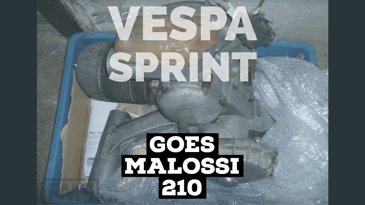 vespa SPRINT 150 goes MALOSSI 210 | rotary valve TUNING | FMP-Solid PASSion |