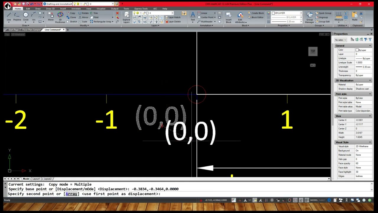 Coordinate system || 2D Drafting
