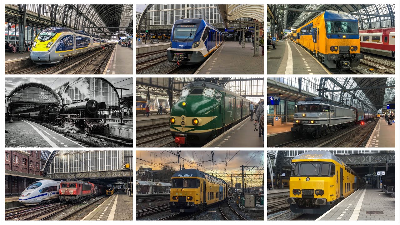 Treinen op Amsterdam Centraal [Compilatie XL #1]