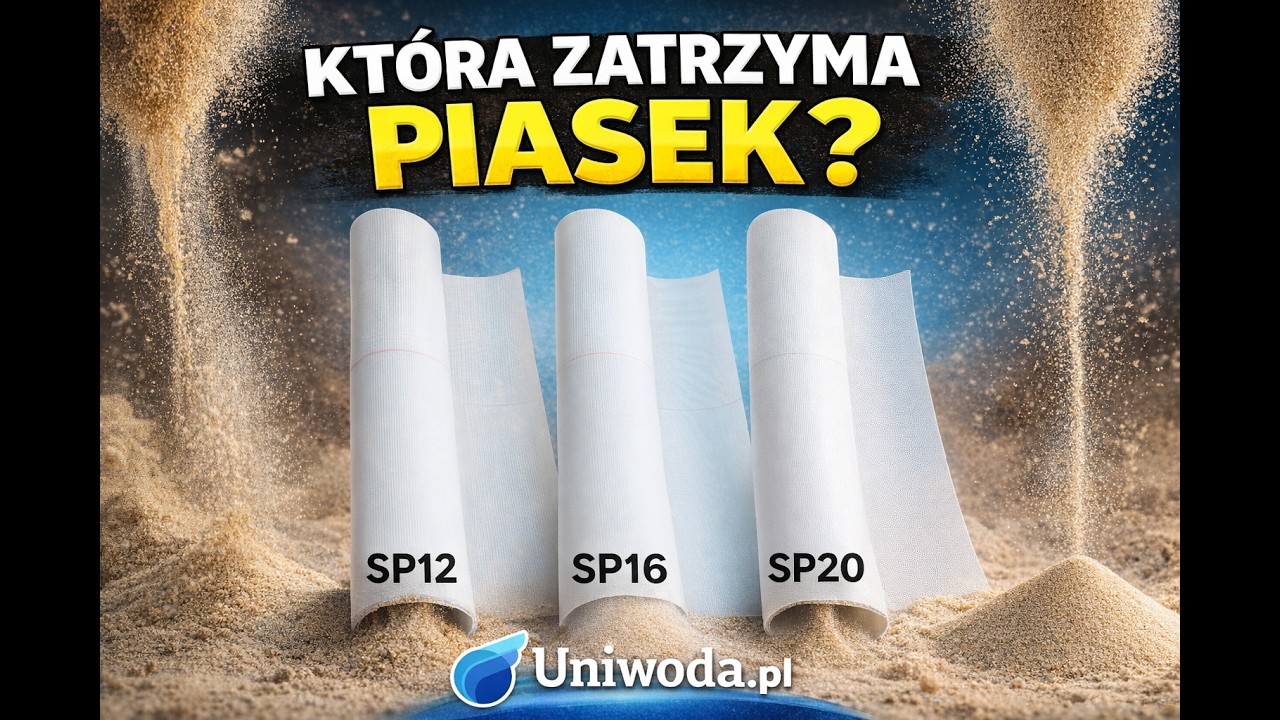 Kt&oacute;ra siatka studniarska zatrzyma piasek? SP12 vs SP16 vs SP20 &ndash; test na sucho
