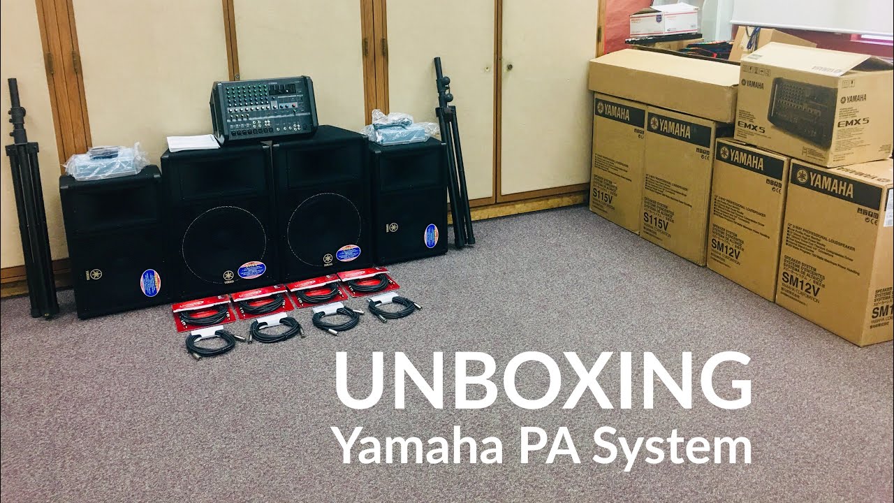 Распаковка Yamaha PA System EMX512SC
