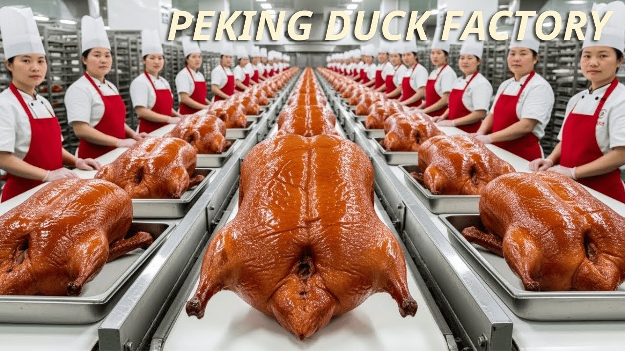 Inside a Peking Duck Factory | Full Industrial Process (ASMR)
