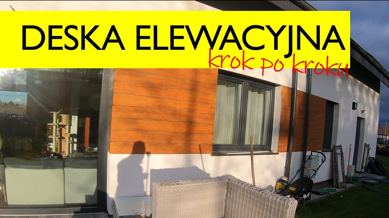 Koniec z nudną białą elewacją! - Deska elewacyjna - imitacja drewna - krok po kroku.