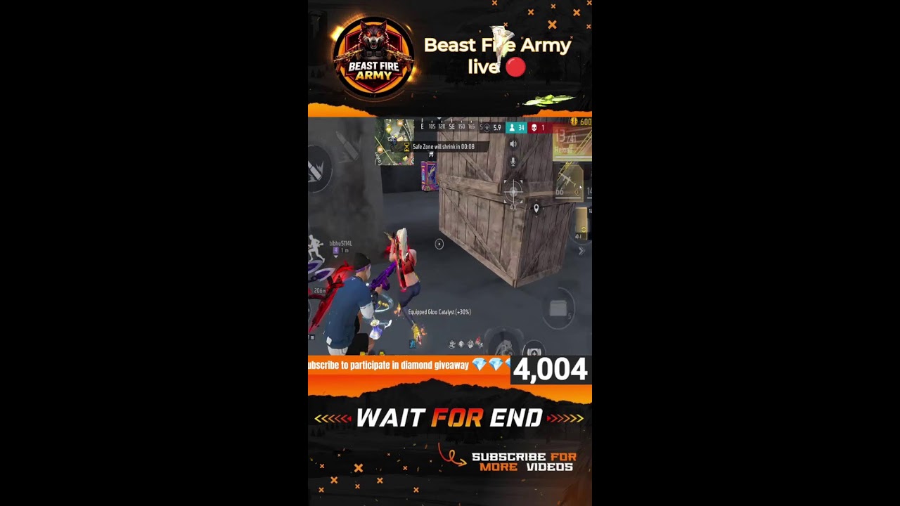Free fire Mobile live with Jaani #shortfeed #freefiremaxlive #verticallive #beastfirearmyff