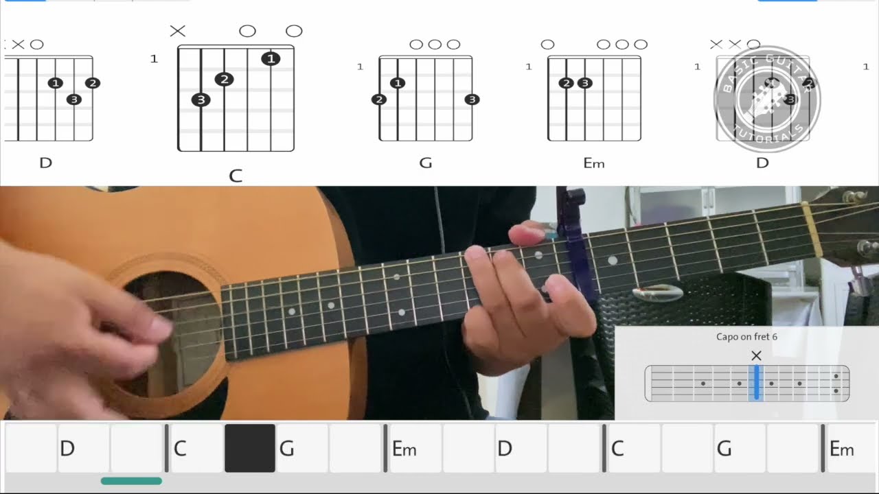 Marilag by Dionela | On-Screen Easy Guitar Chords Playthrough