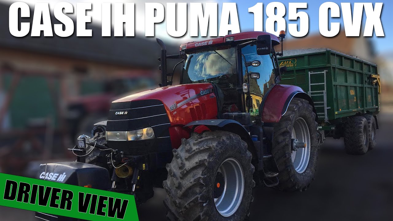Case IH Puma 185 CVX + ZDT MEGA 20 Driving from the GoPro view