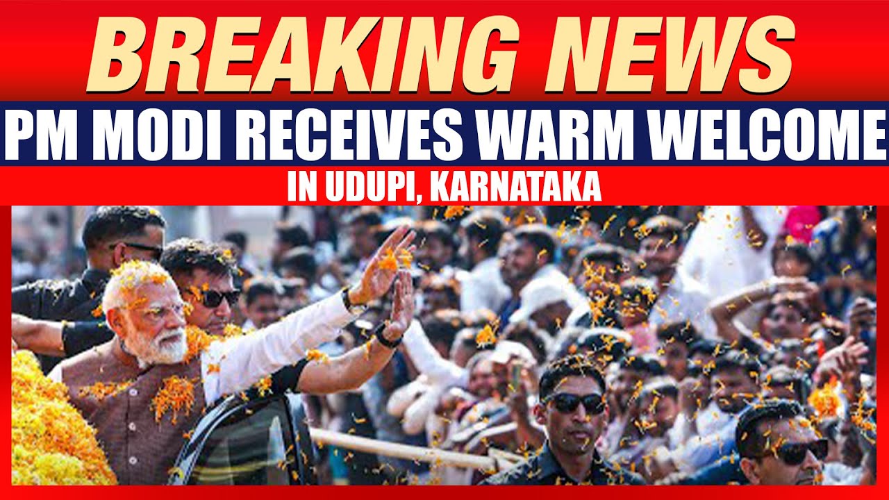 LIVE: PM Modi Holds Massive Roadshow in Udupi, Karnataka | PM Modi in Karnataka