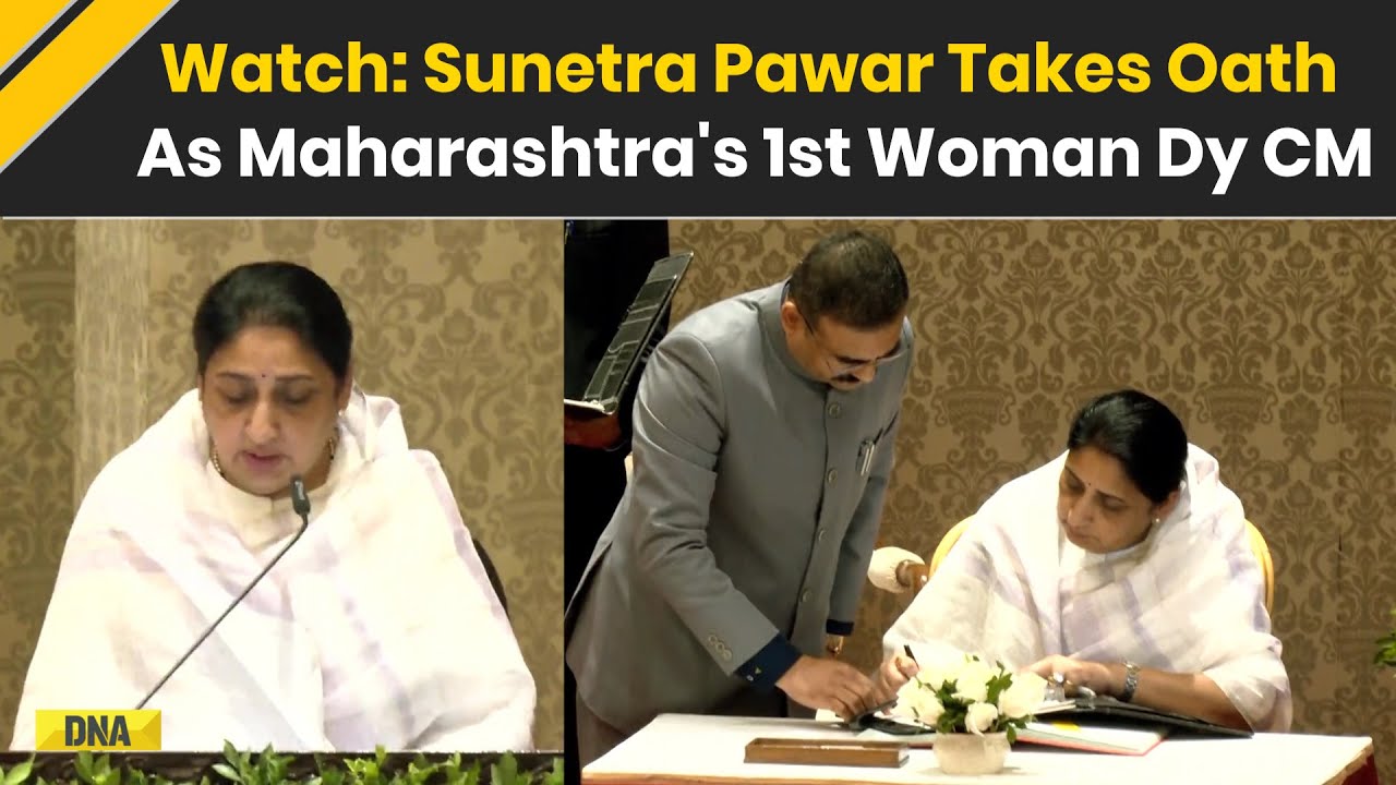 Maharashtra News: Sunetra Pawar, Wife Of Late Ajit Pawar, Takes Oath As Maha's 1st Woman Deputy CM