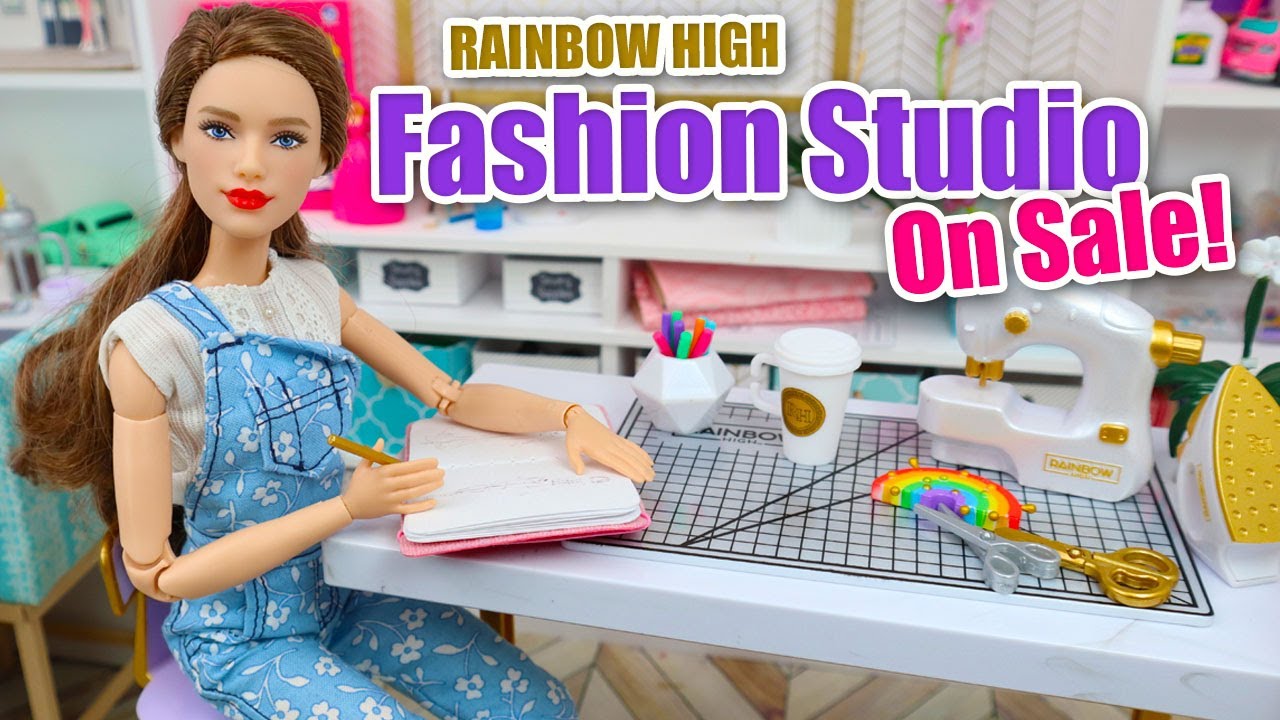 Давайте заглянем в студию моды Rainbow High Dream & Design и сделаем быструю поделку для кукол!