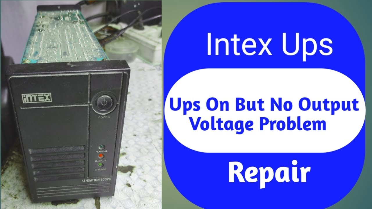 No Output Voltage Problem Repair In Intex Ups || Intex Ups Repair