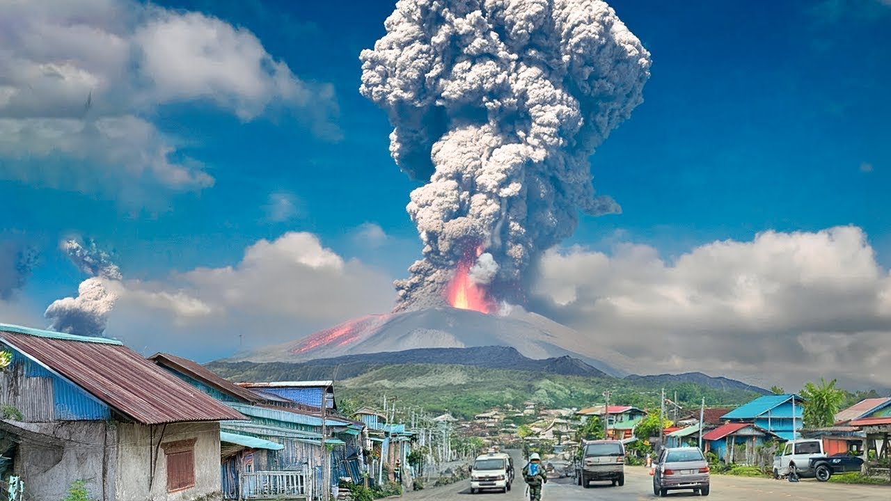 Apocalypse in Philippines!Volcano Bulusan erupts destroying cars, homes in Sorsogon