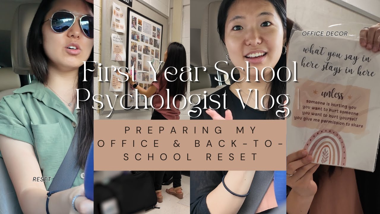 First-Year School Psychologist Vlog | Preparing My Office & Back-to-School Reset