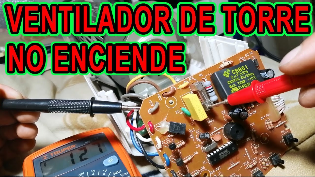 Ventilador de torre no enciende reparación