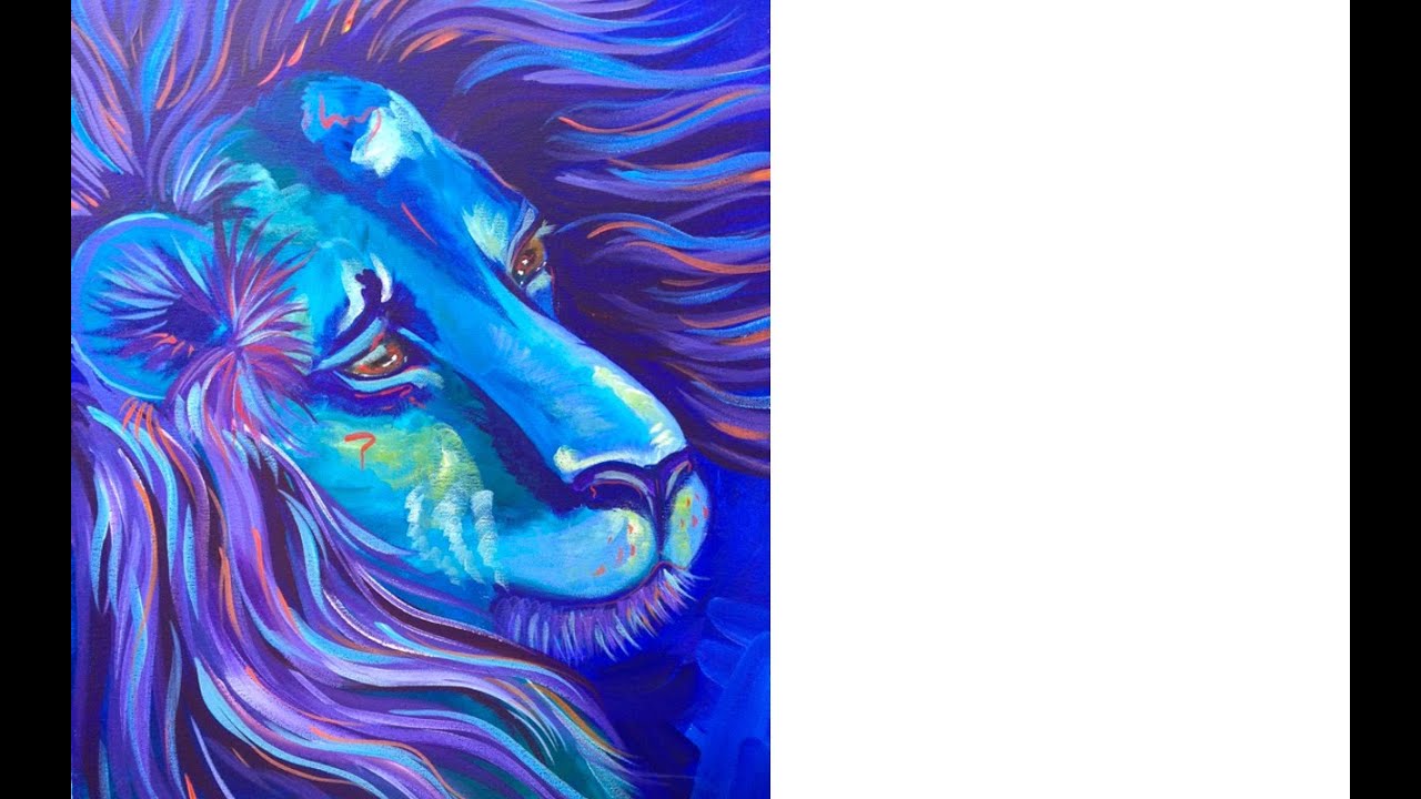 Acrylic painting tutorial | Lion | The Art Sherpa paint along | TheArtSherpa
