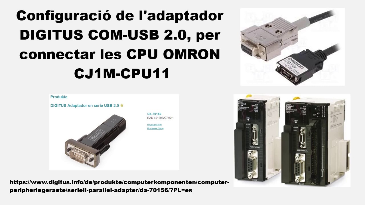 Configuració de l'adaptador DIGITUS COM-USB 2.0