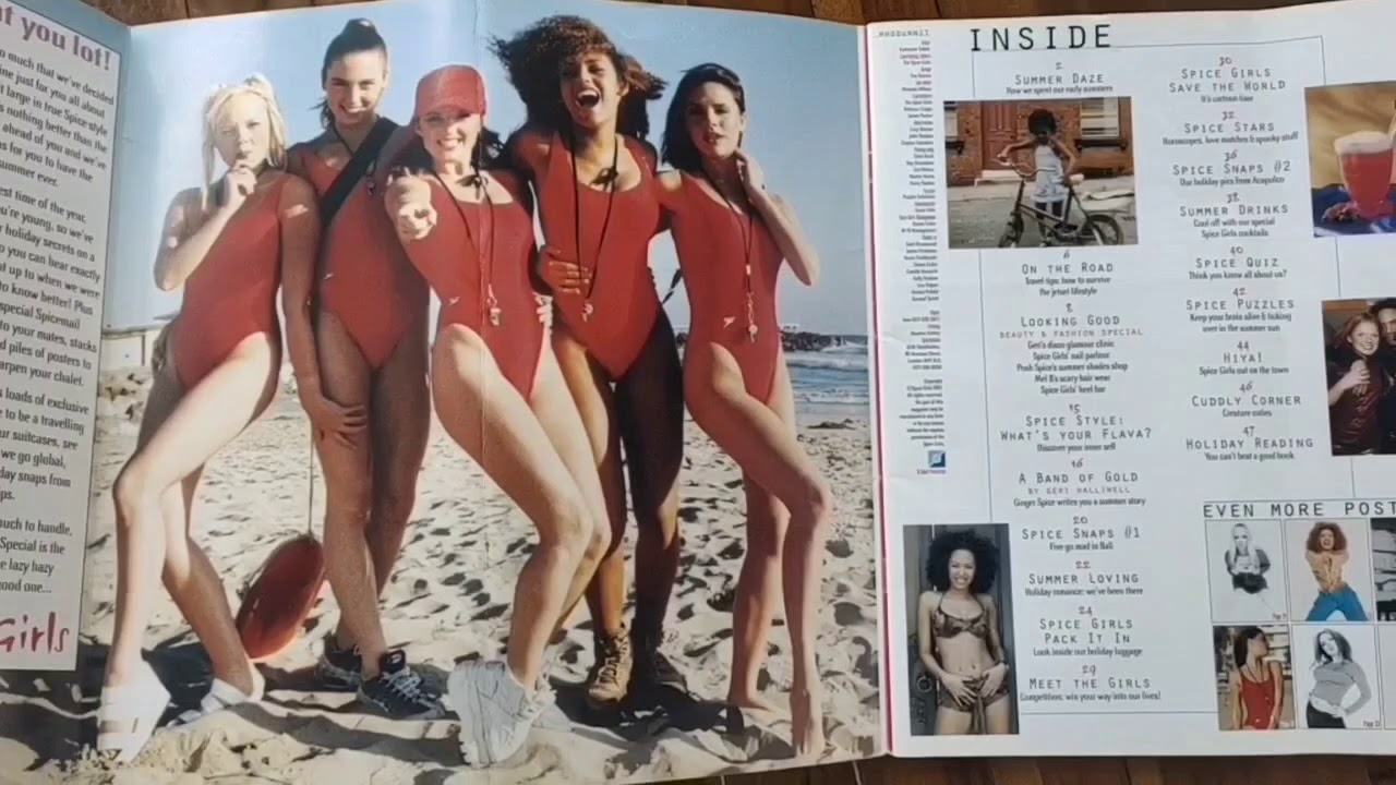 Spice Girls Summer Special Magazine 1997 Flipping Through