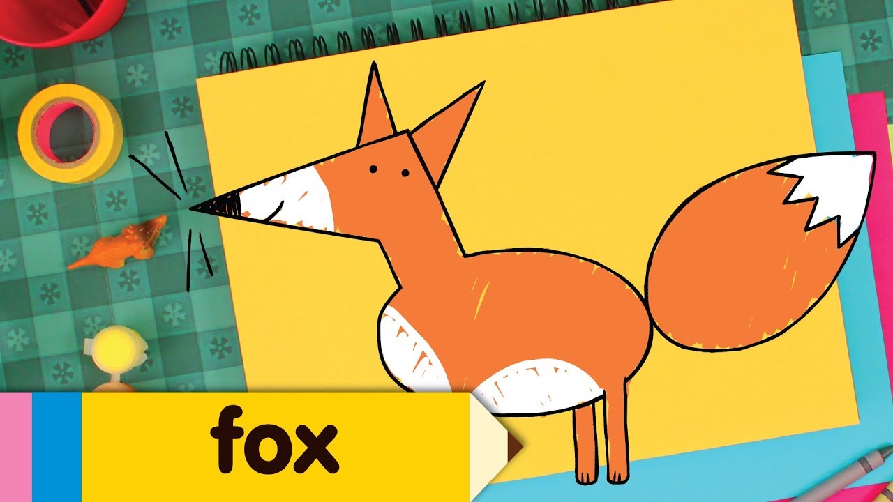 How To Draw A Fox | Simple Drawing Lesson For Kids | Step By Step