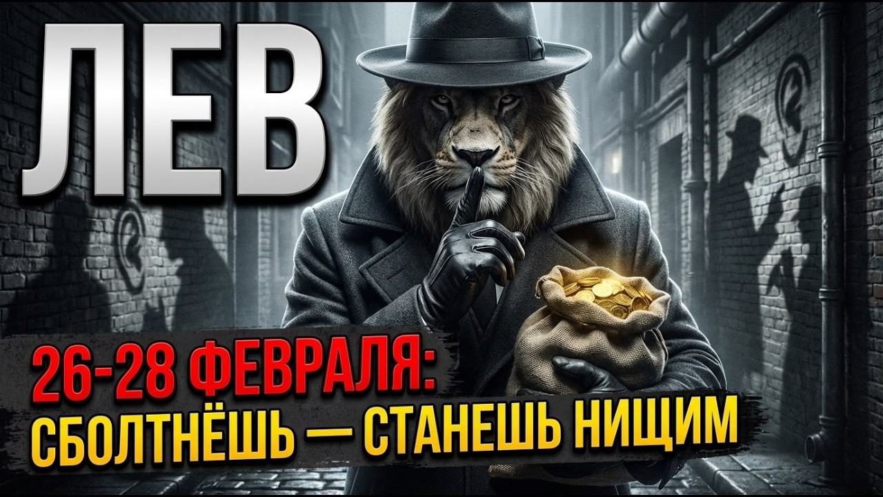 ЛЕВ, ТИШЕ ЕДЕШЬ - БОГАЧЕ БУДЕШЬ! В конце февраля - рот на замок! Болтун - находка для врага!