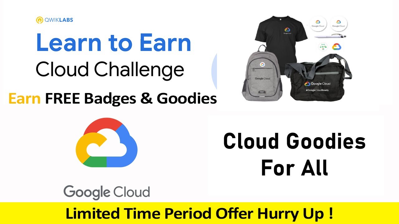 Free Swags And Goodies For Everyone | Google Cloud Learn to Earn Challenge | Earn Free Badges