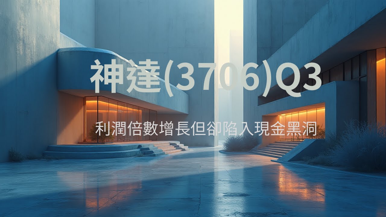 利潤翻四倍！神達（3706）Q3財報講讀-現金流真的沒問題嗎？