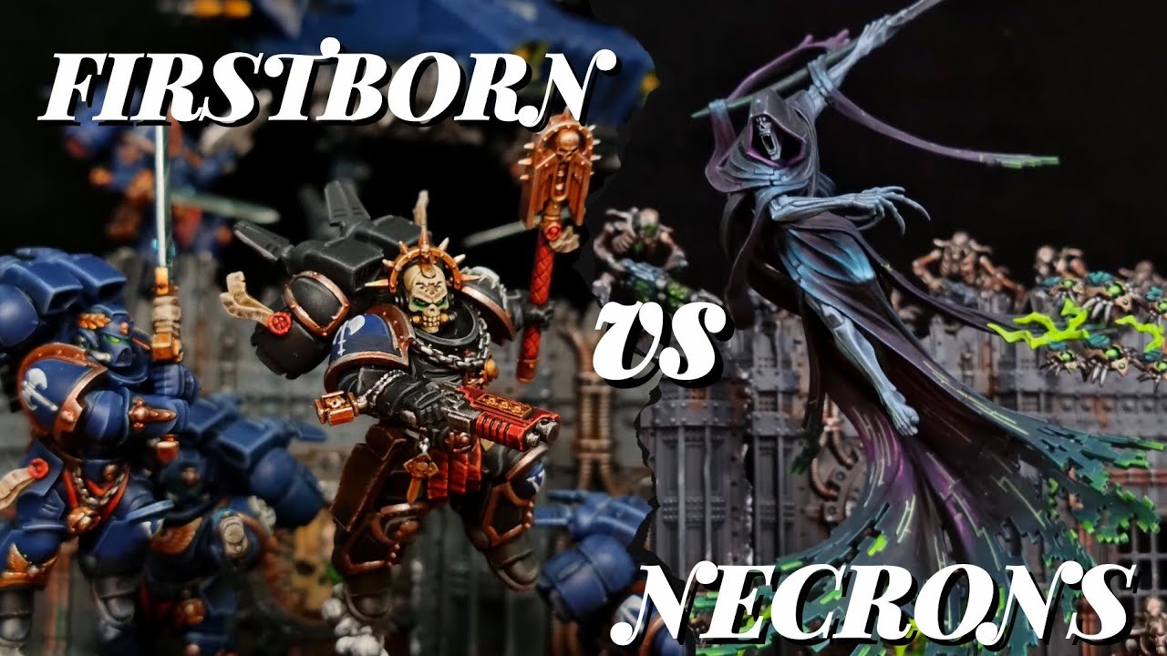 Necrons Vs Firstborn Space Marines. 2k points Warhammer 40k Battle Report.