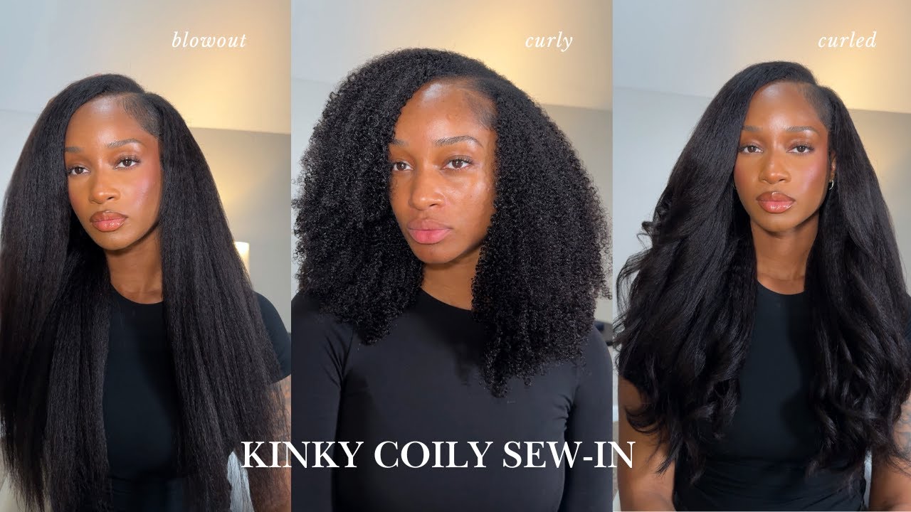 DIY Warer Kinky Coily Sew-in ft. Curls Queen