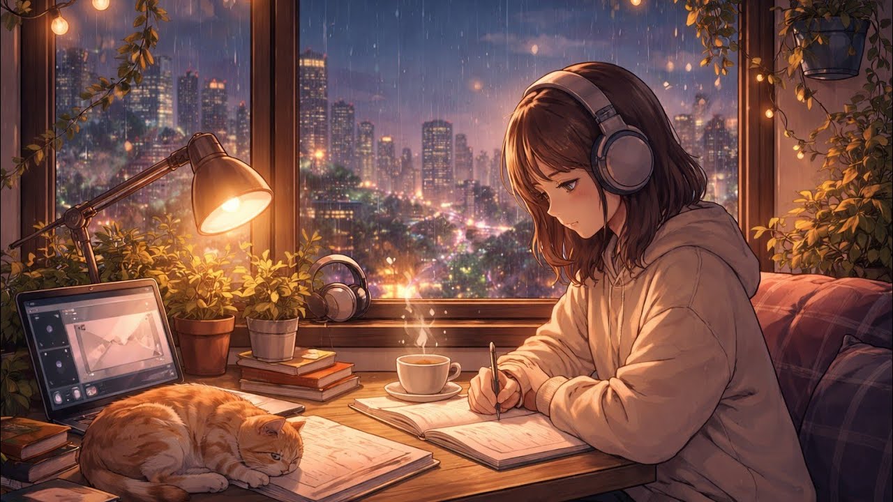 Late Night Guitar 🌙 LoFi Guitar to Relax & Study