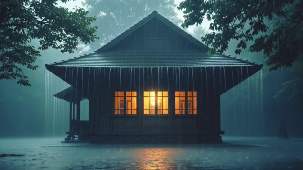 All Night Forest Storm 🌲 Heavy Rain & Thunder for Deep Sleep (LIVE)