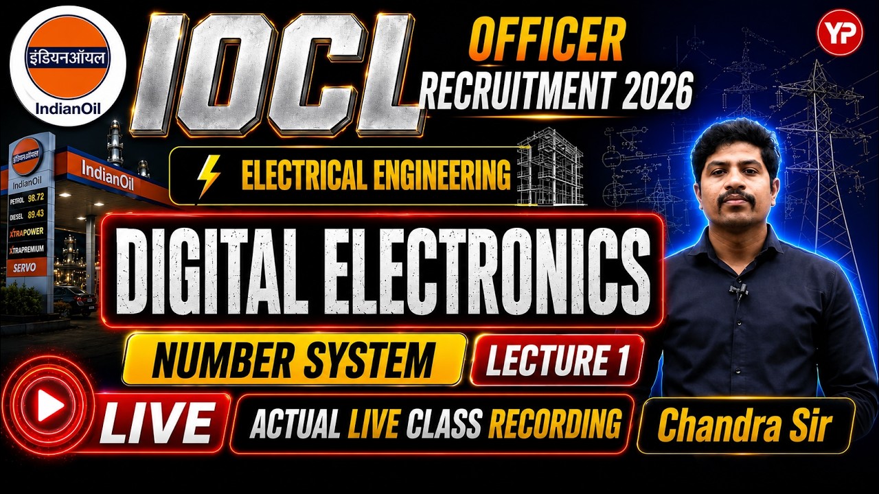 Digital Electronics(Number System)Lec-1 for IOCL Officer Electrical Exam Preparation 2026