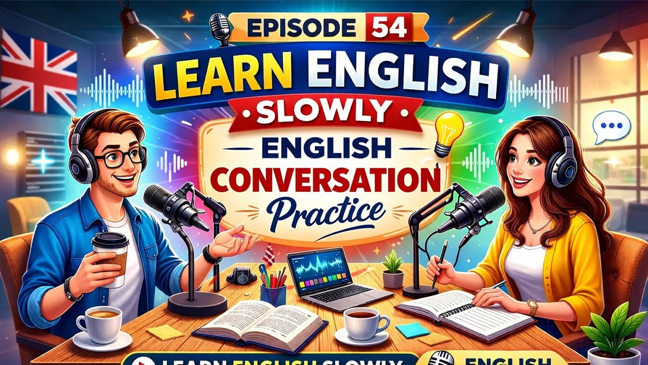 Learn English Slowly | Episode 54 | Daily English Conversation Practice | English Podcast Home