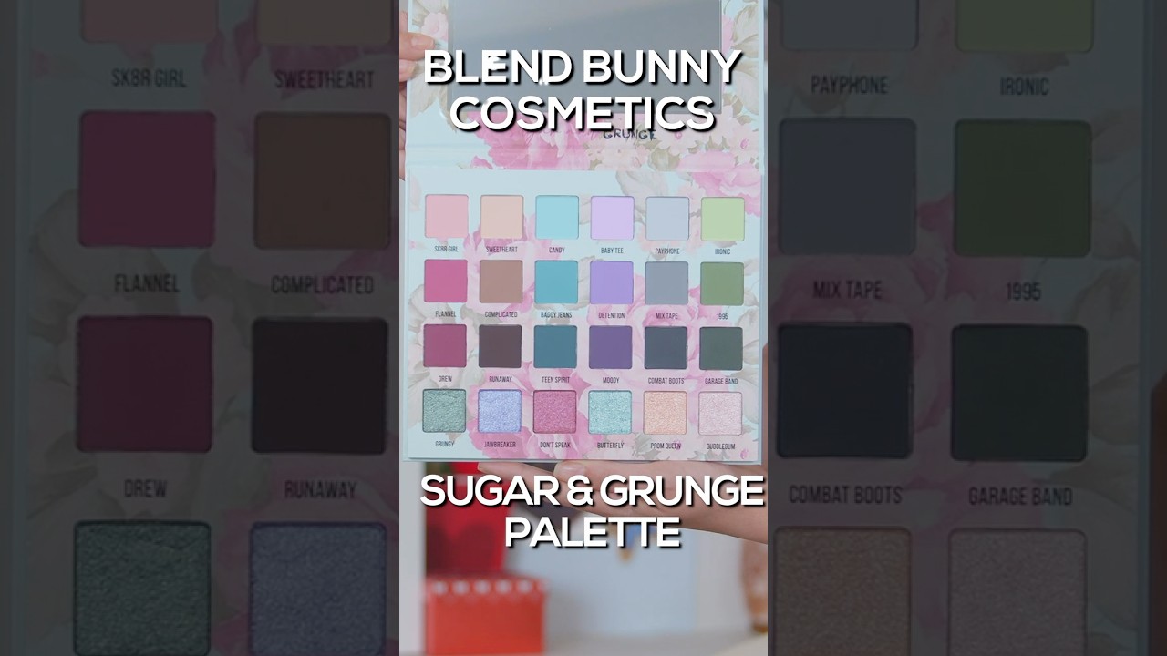 BLEND BUNNY COSMETICS - Sugar & Grunge Eyeshadow Palette - Look 2