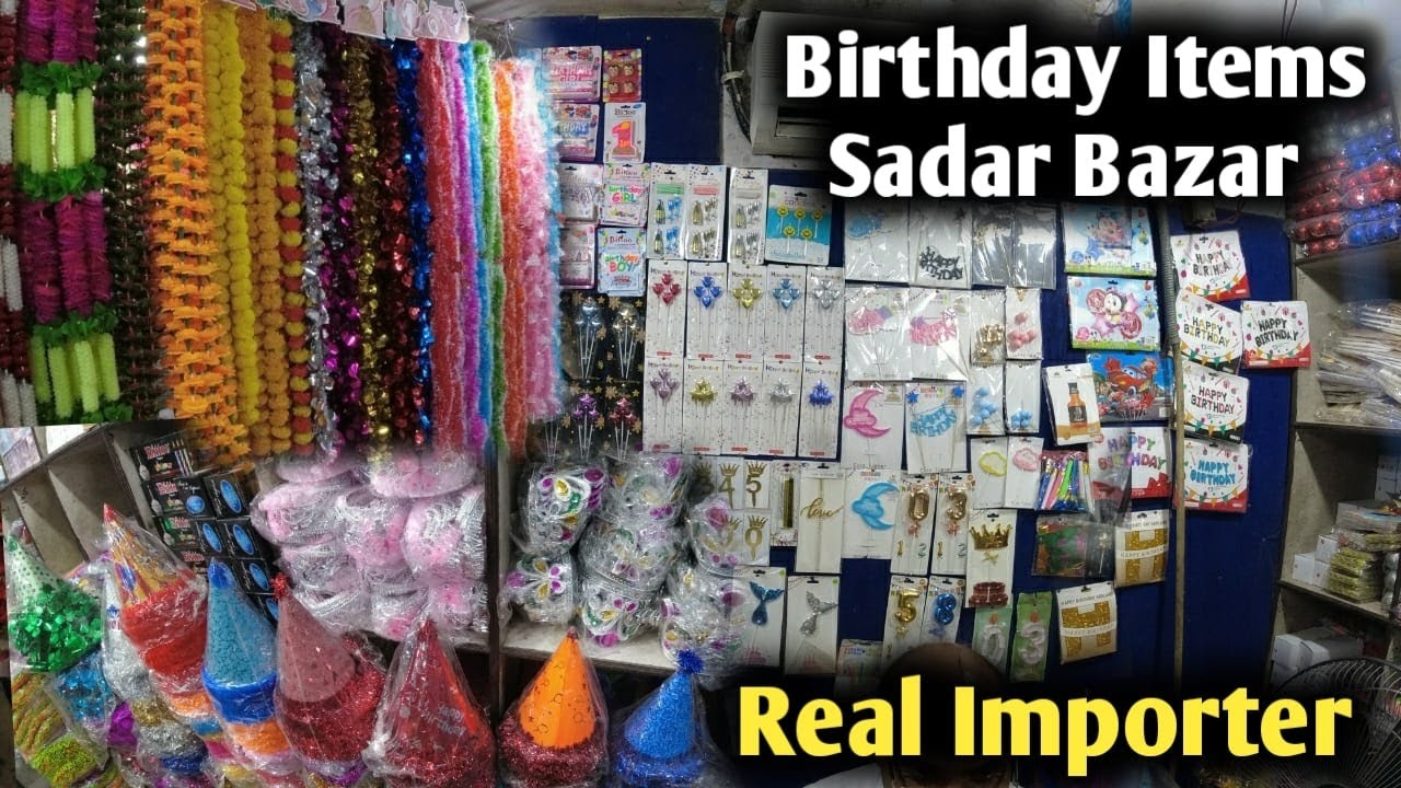 GIFT ITEM WHOLESALE MARKET IN DELHI/ Birthday Decoration Gift Items at Cheapest Price in Sadar bazar