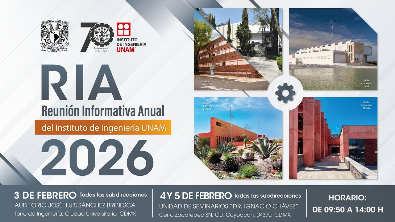 RIA - Reunión Informativa Anual 2026 Instituto de Ingeniería UNAM - Día 1