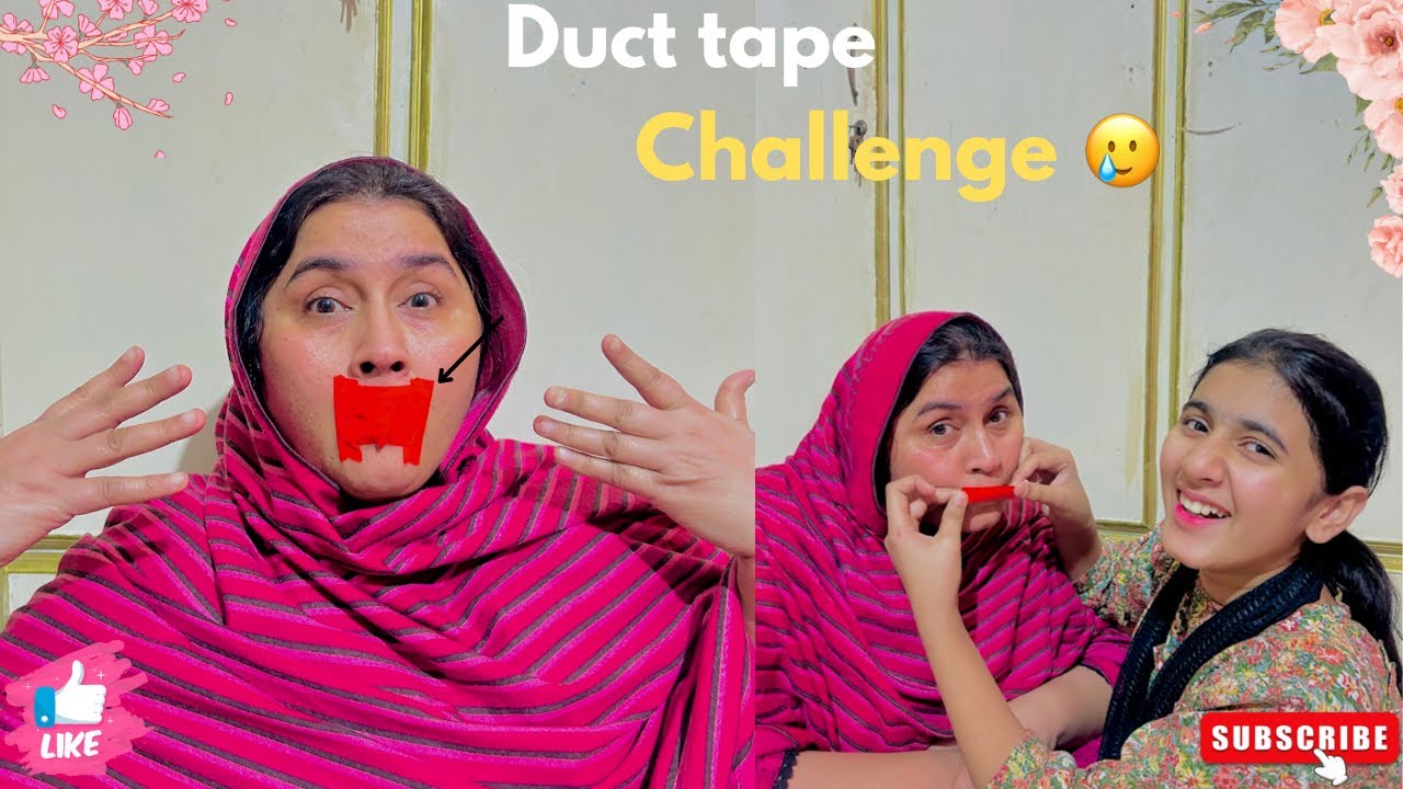 Duct tape Challenge🤐😅| Guss the song 🎶 😂| funny 😆 