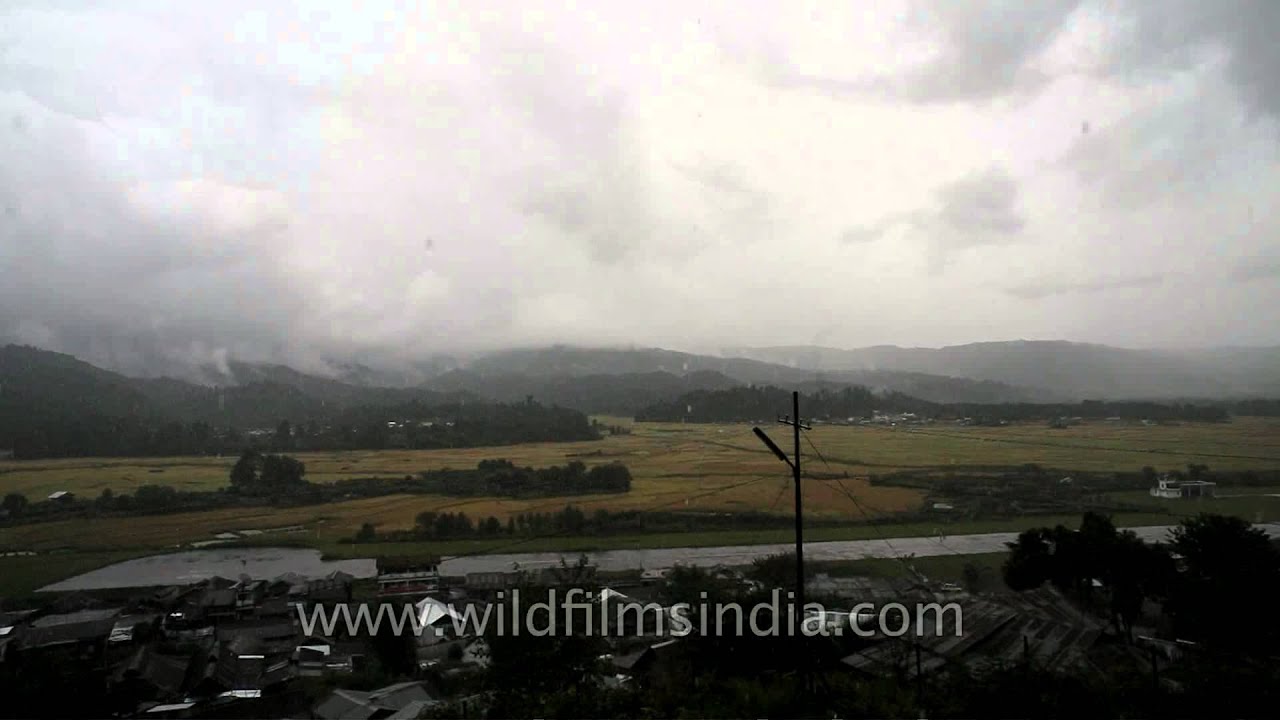 Incredible cloud forms: Late monsoon showers in Ziro