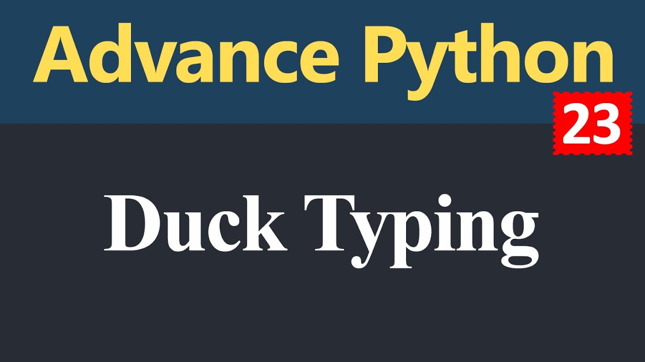 Duck Typing in Python (Hindi)