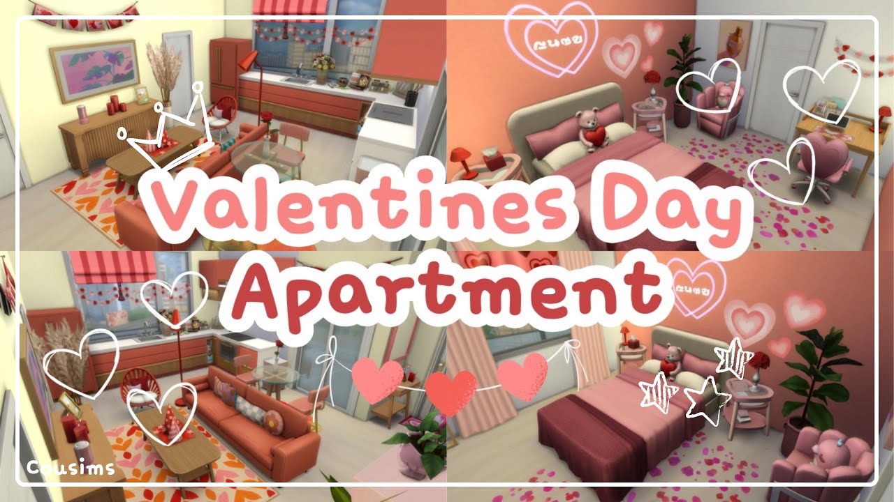 Valentines Day Apartment💘💌❤️| The Sims 4 Speedbuild | Jojo´s Creation🩵