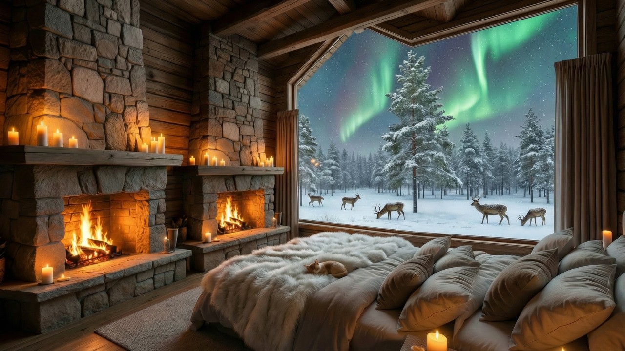 Sleep Better with This Amazing Winter Wonderland View !