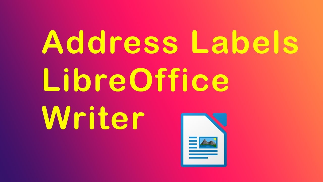 Как создать адресные этикетки в LibreOffice Writer