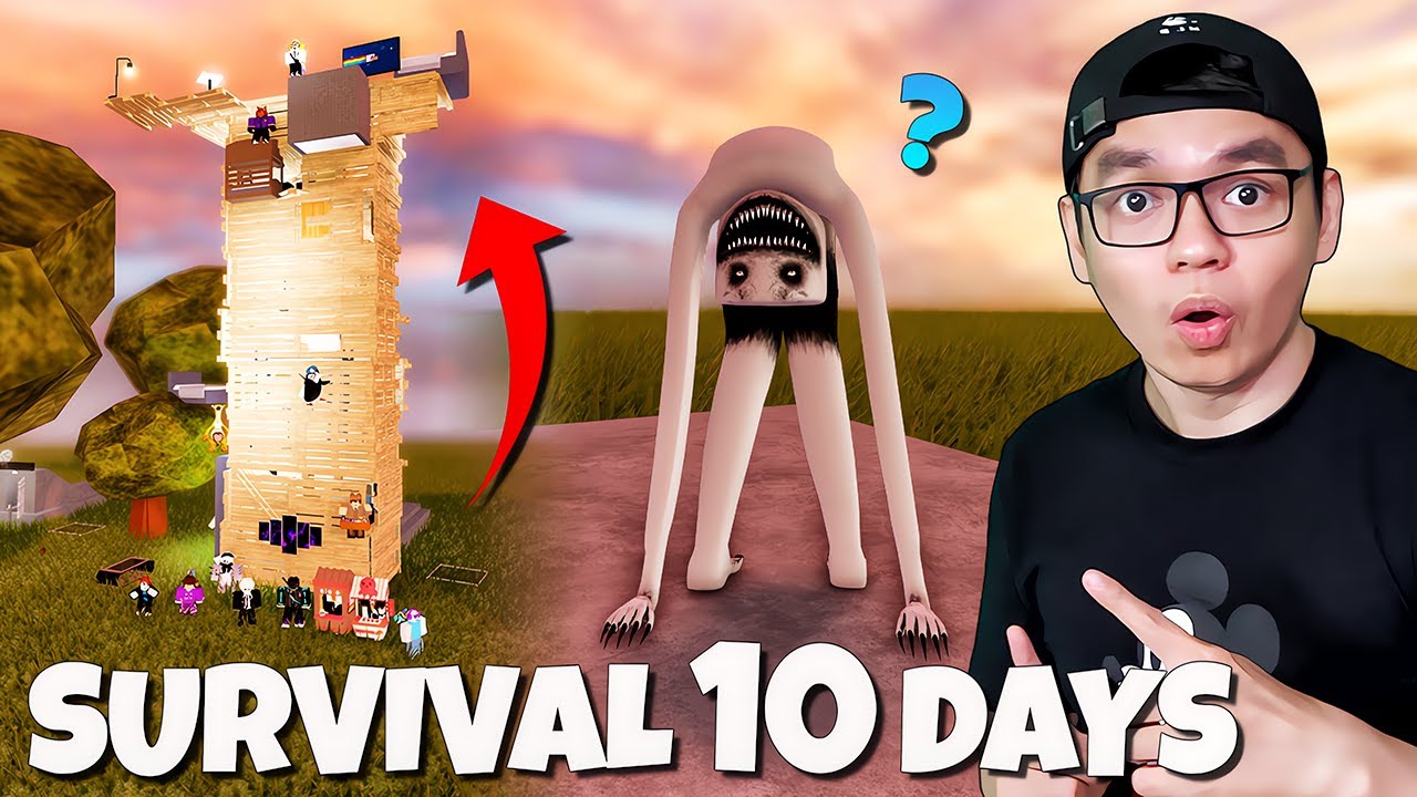 GG OP!! Bangun Menara 10 Lantai Buat SURVIVAL 10 Hari dari Anomali 🥶🔥🥶 | Dangerous Night Indonesia